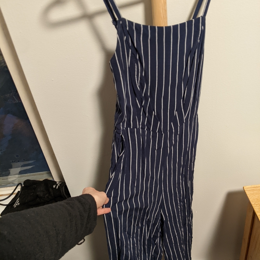 Old Navy Navy Blue Jumpsuit
